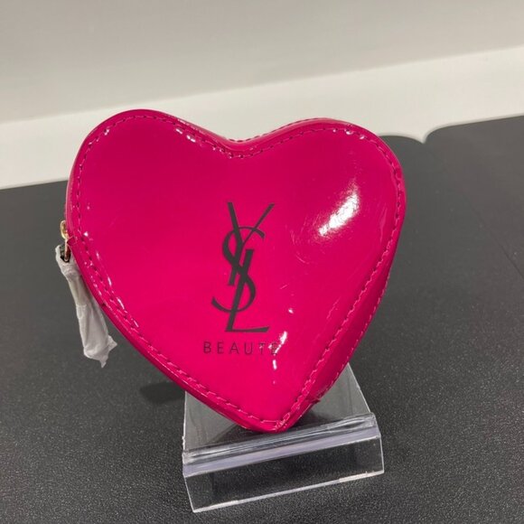Yves Saint Laurent Pink Heart Cosmetic Bag (JB1205) - Picture 1 of 3